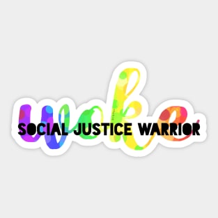 Woke social justice warrior Sticker